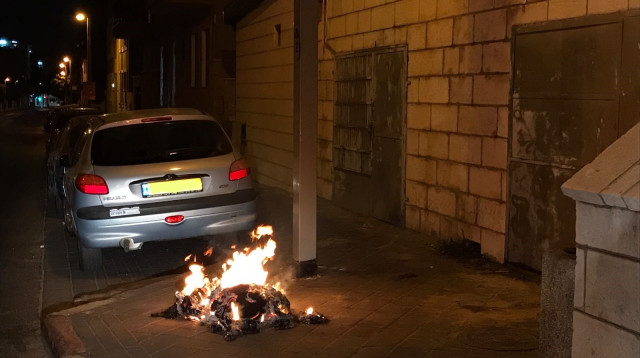 המהומות ביפו (צילום: אבשלום ששוני)