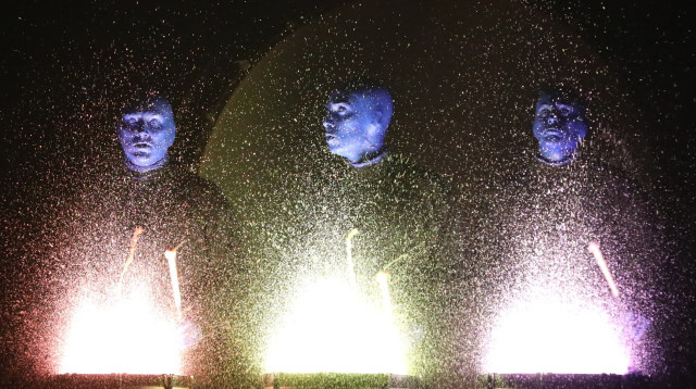 בלו מן גרופ בישראל Blue man group (צילום: סיון פרג')
