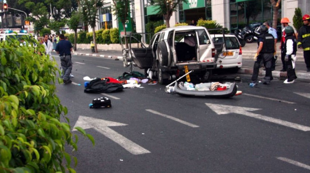 זירת רצח עו"ד יורם חכם (צילום: אמיר מאירי)