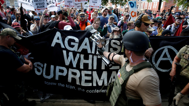 הפגנות בשארלוטסוויל (צילום: רויטרס)