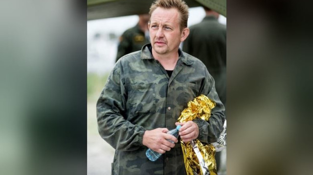 ממציא הצוללת פיטר מדסן לאחר שחולץ (צילום: רויטרס)