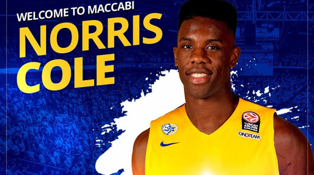 נוריס קול (צילום: מכבי תל אביב - האתר הרשמי)