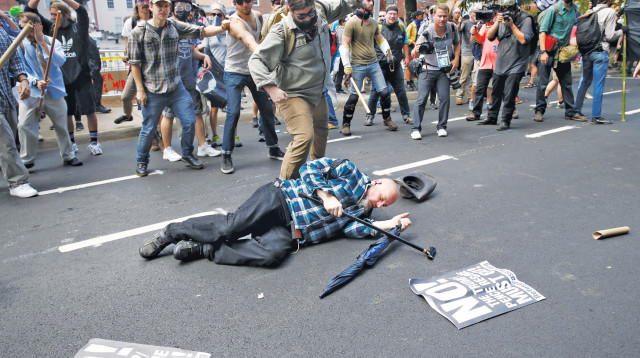 המהומות בשארלוטסוויל (צילום: רויטרס)