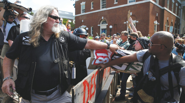 המהומות בוירג'יניה (צילום: רויטרס)