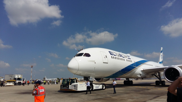 מטוס הדימליינר של אל על (צילום: משה כהן)