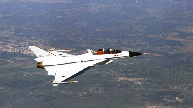 טיסת ניסוי הלביא (צילום: לע"מ)