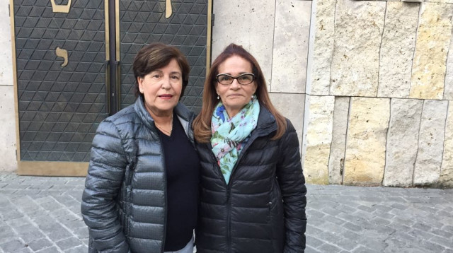 אילנה רומנו (מימין) ואנקי שפיצר (צילום: אושרת רומנו)