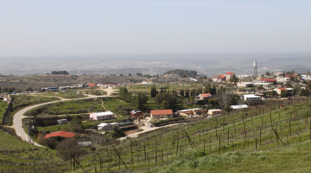 ההתנחלות בת עין (צילום: גרשון אלינסון, פלאש 90)