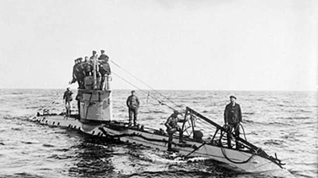 צוללת גרמנית ממלחמת העולם הראשונה (צילום: ויקיפדיה)