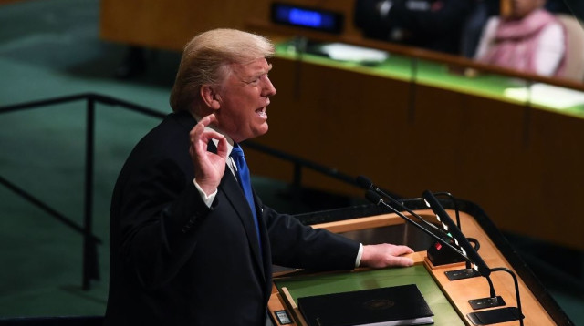 טראמפ באו"ם (צילום: AFP)