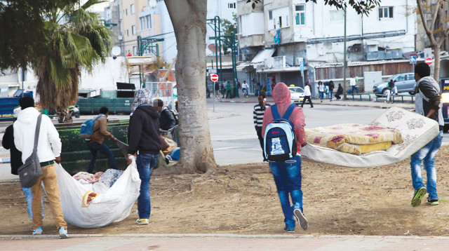 מבקשי מקלט בתל אביב (למצולמים אין קשר לכתבה) (צילום: גדעון מרקוביץ, פלאש 90)