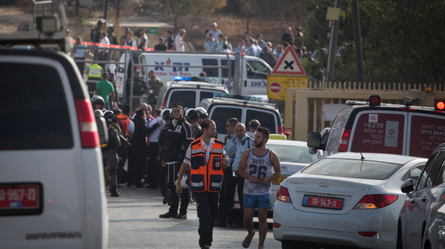 פיגוע בהר אדר (צילום: פלאש 90)