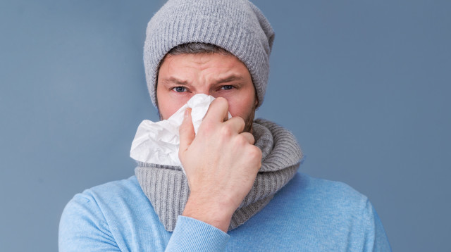 גבר חולה, צילום אילוסטרציה (צילום: istockphoto)
