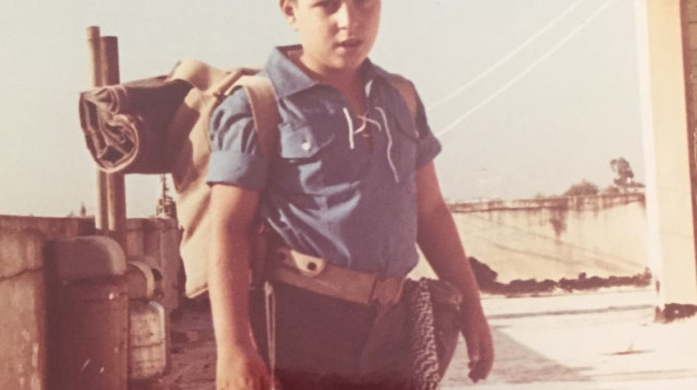 אבי בניהו ב"שומר הצעיר" (צילום: אלבום משפחתי)