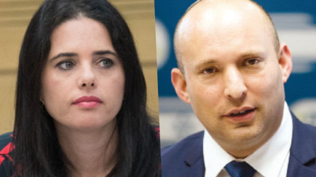 נפתלי בנט ואיילת שקד (צילום: פלאש 90)