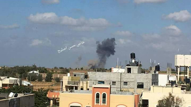 פיצוץ המנהרה ברצועת עזה (צילום: רשתות חברתיות)