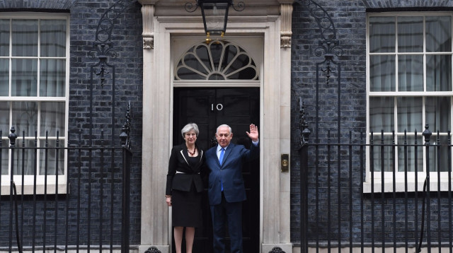 בנימין נתניהו ותרזה מיי (צילום: קובי גדעון, לע"מ)