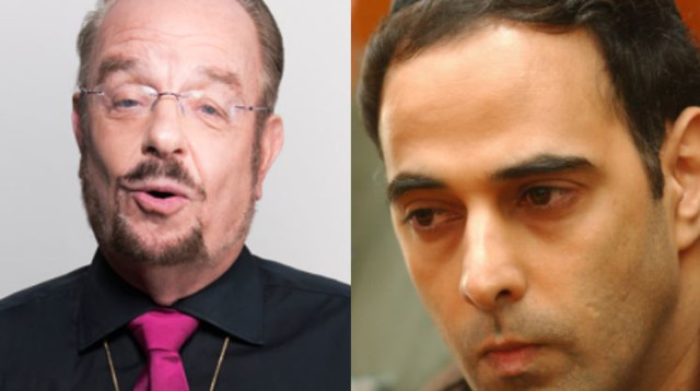 יגאל עמיר ועו"ד יורם שפטל  (צילום: פלאש 90)