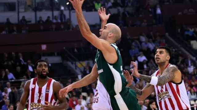 פנאתינייקוס נגד אולימפיאקוס (צילום: אתר היורוליג)