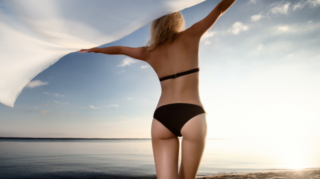 אישה בבגד ים (צילום: אילוסטרציה: אינג אימג')