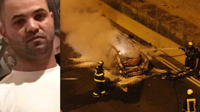 עבד אלחאפז עראר, הפיצוץ באיילון (צילום: אבשלום ששוני)