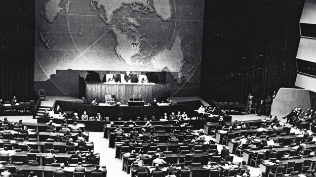 כ''ט בנובמבר ההצבעה באו"ם  (צילום: לע"מ)