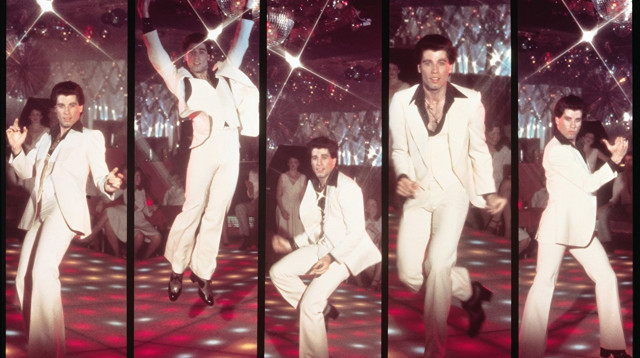 ג'ון טרבולטה בסצינה מהסרט "שיגעון המוזיקה"  (צילום: IMDB)