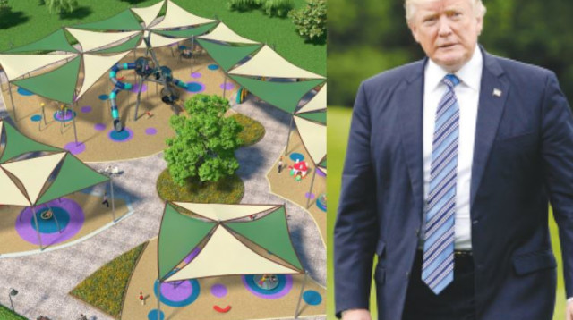 הפארק בקריית ים שייקרא ע"ש דונלד טראמפ (צילום: AFP,עיריית קריית ים)