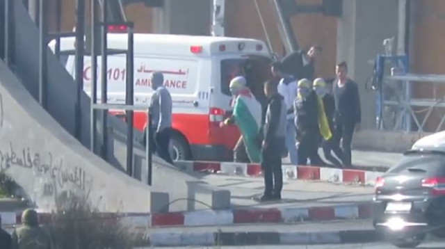 אמבולנס פלסטיני (צילום: דובר צה"ל)