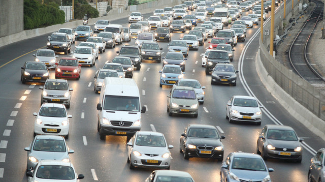 פקק תנועה. ארכיון (צילום: פלאש 90)