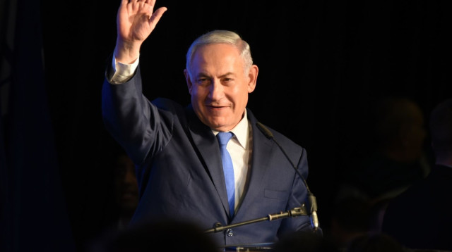 בנימין נתניהו בכפר המכביה (צילום: קובי ריכטר/TPS)