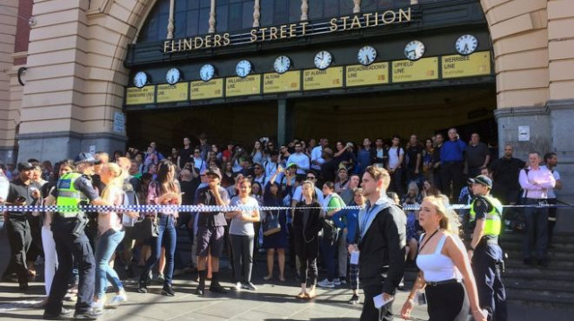 תחנת הרכבת במלבורן, לידה אירעה הדריסה (צילום: רויטרס)