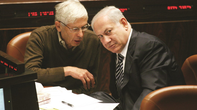 בנימין נתניהו ובני בגין (צילום: מרים אלסטר, פלאש 90)