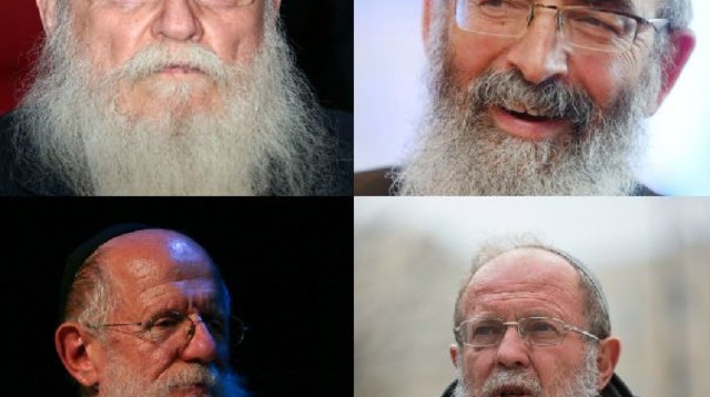 רבני הציונות הדתית שהוזמנו לפגישה עם נתניהו (צילום: יונתן זינדל,אורן נחשון, פלאש 90)