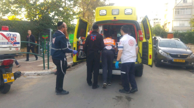 האירוע ברמת גן  (צילום: עוזי פרלמוטר, תיעוד מבצעי מד"א)