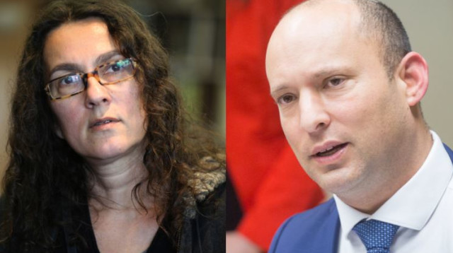 נפתלי בנט, עירית לינור (צילום: מרים אלסטר, יוסי זמיר, פלאש 90)