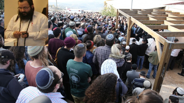 הלווייתו של הרב רזיאל שבח (צילום: הלל מאיר/TPS,ישיבת רועה ישראל)