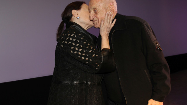 גילה אלמגור, יעקב אגמון (צילום: אור גפן)