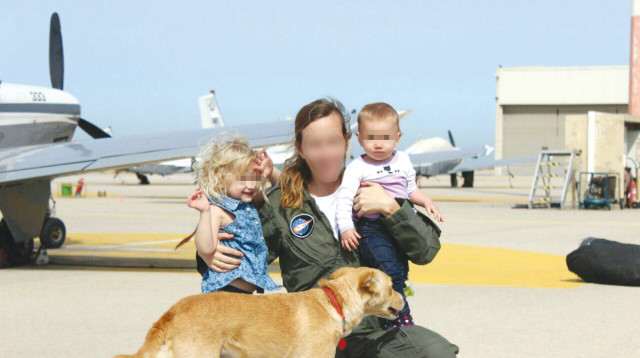 מפקדת הטייסת החדשה רב סרן ט'  (צילום: דובר צה"ל)