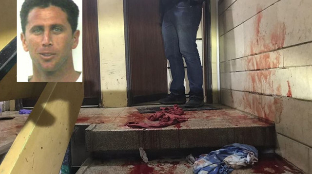 זירת הרצח של איתי מור (צילום: דוברות המשטרה)