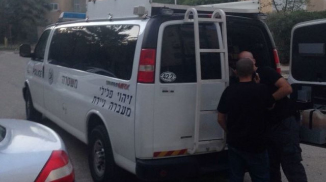 זירת הרצח בבאר שבע  (צילום: דוברות המשטרה)