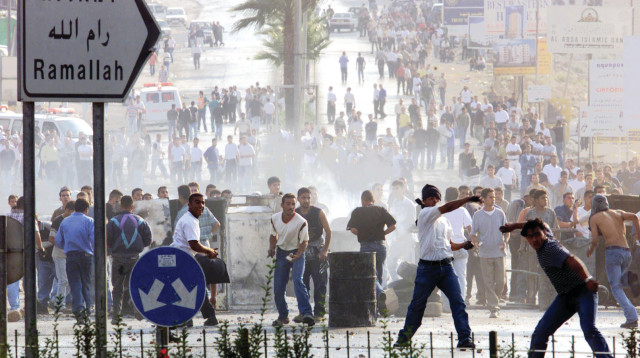 רמאללה באינתיפאדה השנייה (צילום: רויטרס)