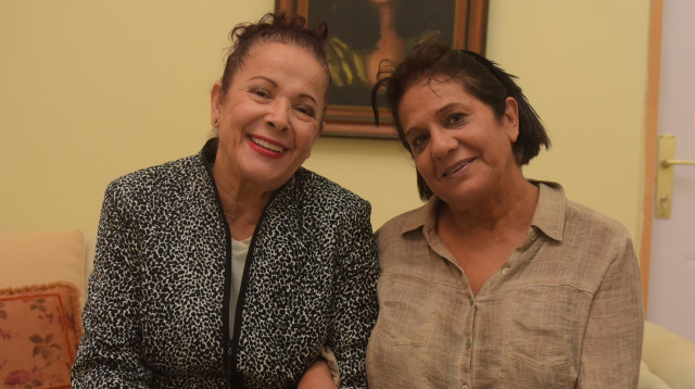  עופרה מזור ומלכה לוי (צילום: אבשלום ששוני)