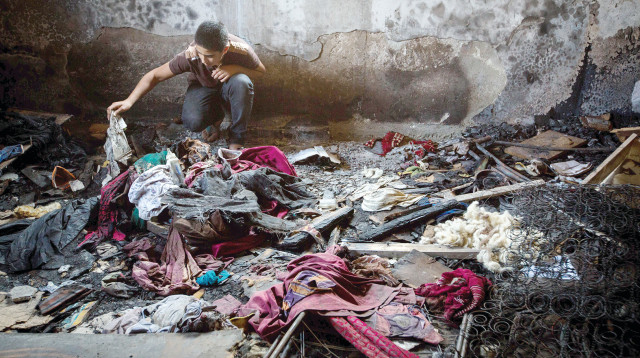 הבית השרוף בדומא  (צילום: מרים אלסטר, פלאש 90)