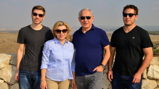 משפחת נתניהו  (צילום: קובי גדעון, לע"מ)