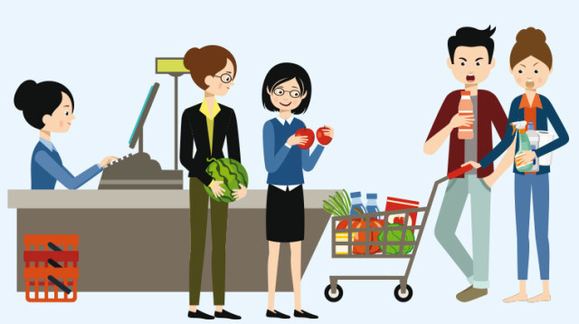סופרמרקט, איור (צילום: אינג אימג')
