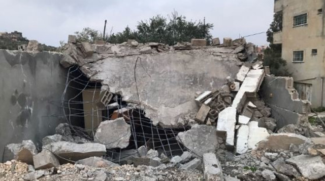 הבית בו הסתתר המחבל מחוות גלעד (צילום: דובר צה"ל)