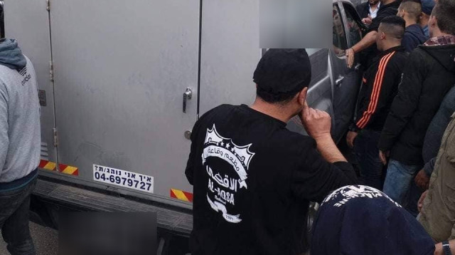 הרכב שהותקף בג'נין (צילום: הרשתות הערביות)