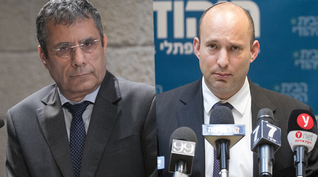 נפתלי בנט, יוסי יונה (צילום: פלאש 90)