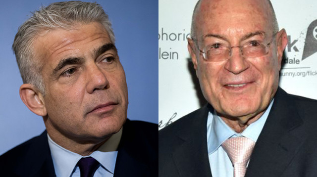 ארנון מילצ'ן, יאיר לפיד (צילום: פלאש 90,AFP)